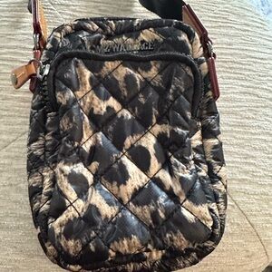 MZ Wallace Quilted Crossbody with Animal Pattern